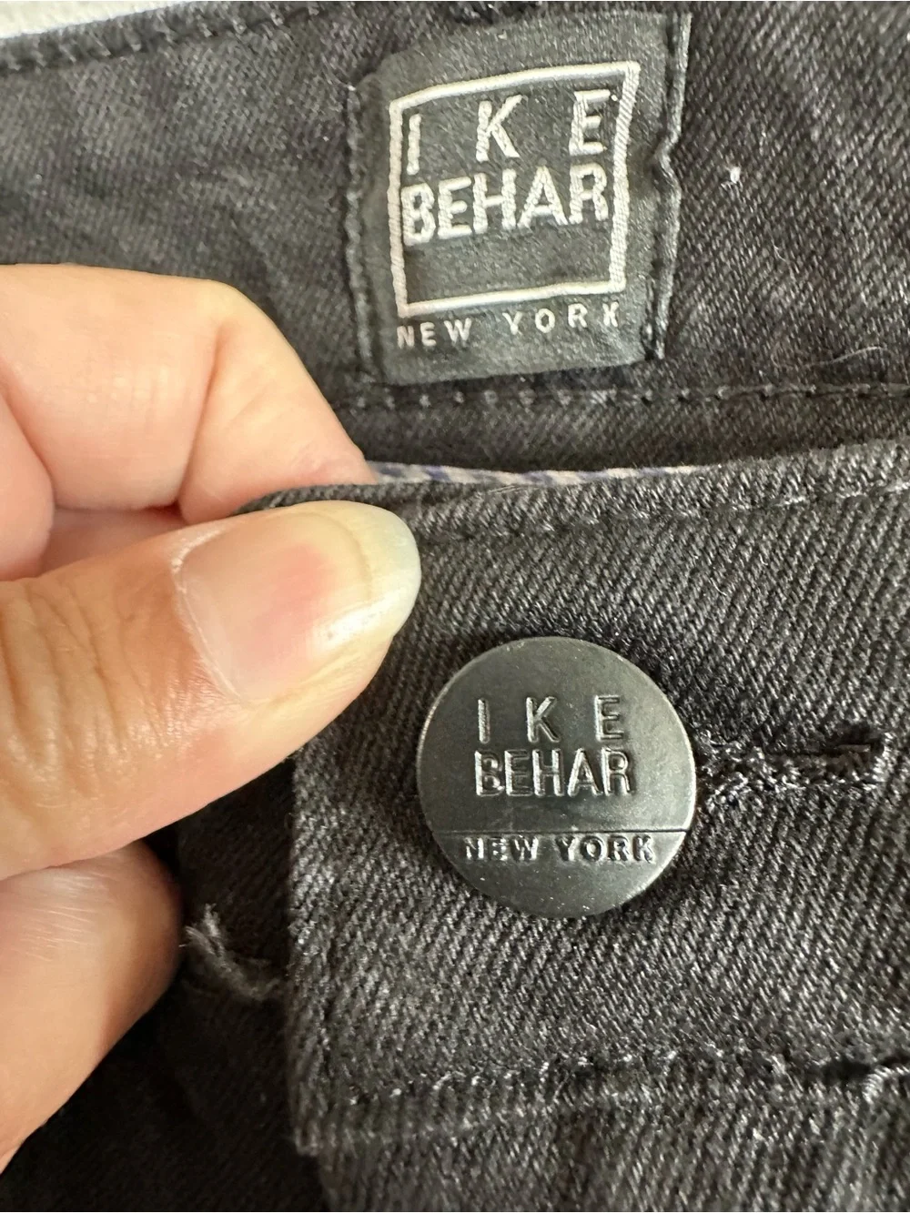 Ike Behar New York Men’s Onyx Black Slim Fit Stretch Jeans 30x30 NWT MSRP $128